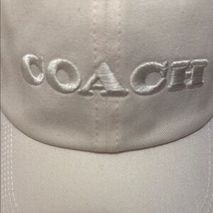 Coach White Cap